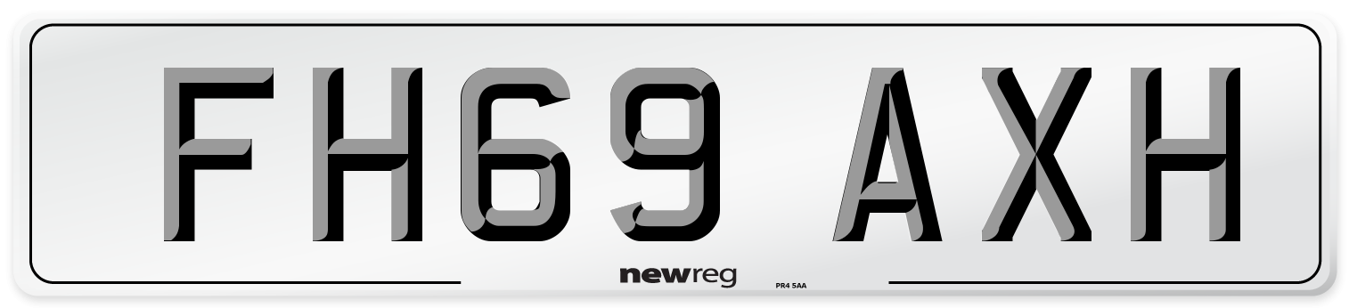 FH69 AXH Number Plate from New Reg